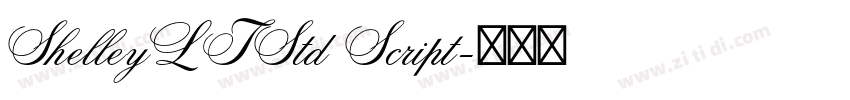 ShelleyLTStd Script字体转换
